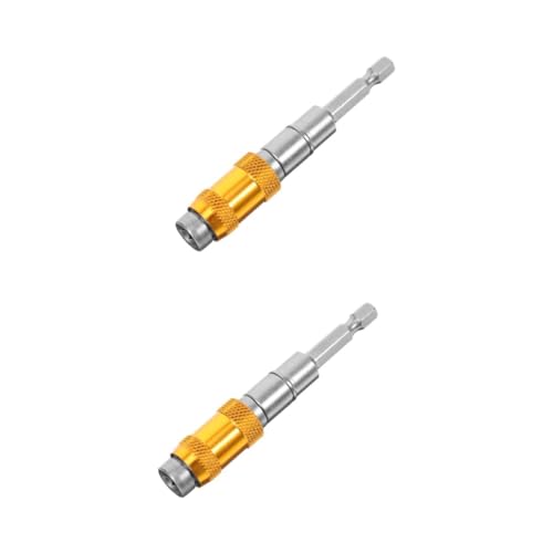 Lurrose 2 Pcs Schaft Adapter Bit Verlängerung Pole Quick Release Magnetische Halter Carbon Stahl von Lurrose