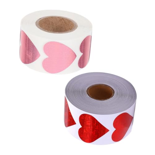 Lurrose 2 Rollen Glitzernde Selbstklebende Herzaufkleber Rot und Wiederverwendbare Ablösbare Herz etiketten für Geschenke Scrapbooking Umschläge und Partydekoration Lurrose 2 Rollen Glitzernde Selbstklebende Herzaufkleber Rot und Wiederverwendbare Ablösbare Herz etiketten für Geschenke Scrapbooking Umschläge und Partydekoration von Lurrose