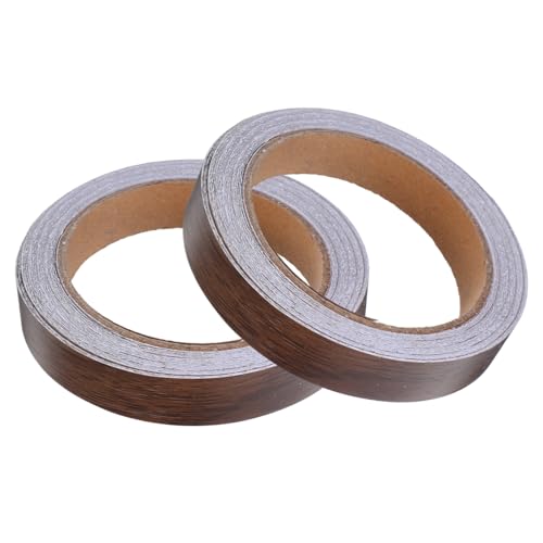 Lurrose 2 Rollen Möbel Kantenband für Schränke und Kleiderschränke DIY Holzverkleidung für Renovierungsprojekte Breit Wasserabweisend Realistische Holzoptik von Lurrose