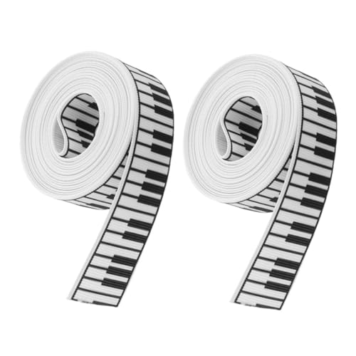 Lurrose 2 Rollen Musikhandwerksband Musterband Wickelband Geburtstagsband Partydekoration zum Thema Musik Geschenkband als breites Band Partydekorationen Polyester Lurrose 2 Rollen Musikhandwerksband Musterband Wickelband Geburtstagsband Partydekoration zum Thema Musik Geschenkband als breites Band Partydekorationen Polyester von Lurrose