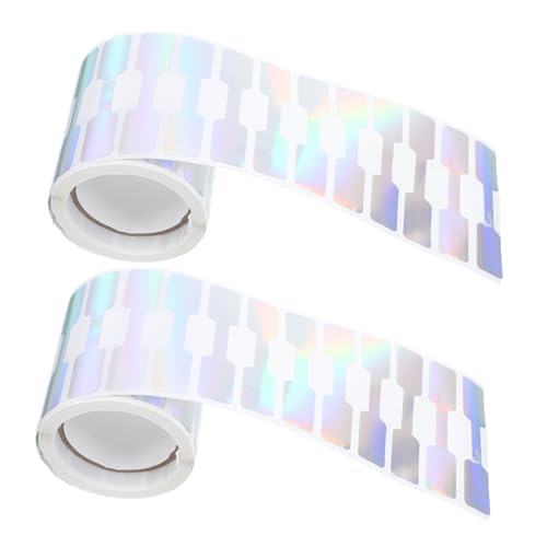 Lurrose 2 Rollen Selbstklebende Preisetiketten für Schmuck Handbeschriftbare Aufkleber für Ringe Armbänder Kleine Unternehmen Etiketten pro Rolle von Lurrose