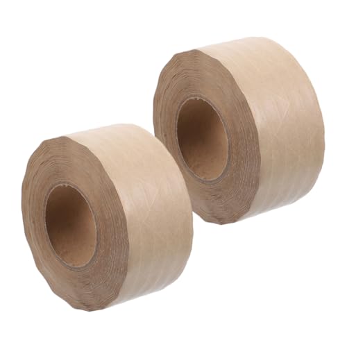 Lurrose 2 Rollen Wasseraktiviertes Kraftpapier Klebeband für Bilderrahmen für Einrahmung und Künstlerische Gestaltung Vielseitig Einsetzbar und Einfach zu Handhaben von Lurrose