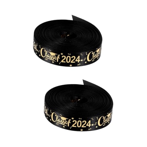 Lurrose 2 Rollen verpackung Band seidenband ribbon wihnachtsdeko geschenkband abschlussfeier wickeln Gruß Und DIY bastelt goldenes Band Verpackungsband Polyester Black Lurrose 2 Rollen verpackung Band seidenband ribbon wihnachtsdeko geschenkband abschlussfeier wickeln Gruß Und DIY bastelt goldenes Band Verpackungsband Polyester Black von Lurrose