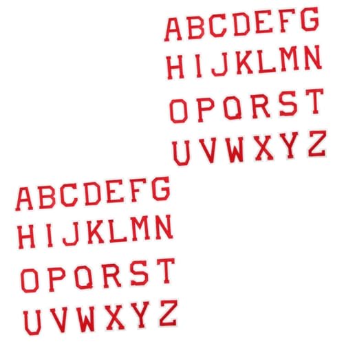 Lurrose 2 Sätze Buchstabe Gestickter Aufnäher Buchstabenflecken Pflaster Aufkleben Kleideraufnäher Flicken Für Bekleidung Kleiderflicken Stickerei-buchstaben-patches Stoff Rot 26 Stück * 2 Lurrose 2 Sätze Buchstabe Gestickter Aufnäher Buchstabenflecken Pflaster Aufkleben Kleideraufnäher Flicken Für Bekleidung Kleiderflicken Stickerei-buchstaben-patches Stoff Rot 26 Stück * 2 von Lurrose