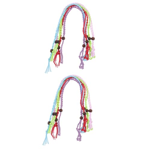 Lurrose 2 Sätze Geflochtene Halskette Mit Anhänger Schlüssel Kabel Schmuck Herstellen Schmuck Selbstmachen Geburtstagseinladungen Halskette Liefert Steinkäfighalter Holz 5 Stück * 2 von Lurrose