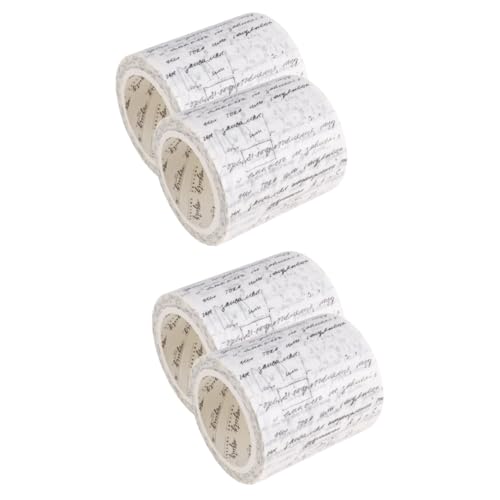 Lurrose 2 Sätze Gothic-band Bastelset Basteln Für Schulzeug Dekoband Klebeband Streifen Aufkleber Klebebänder Für Sammelalben Altes Papierband Japanisches Papier 2 Rollen * 2 von Lurrose
