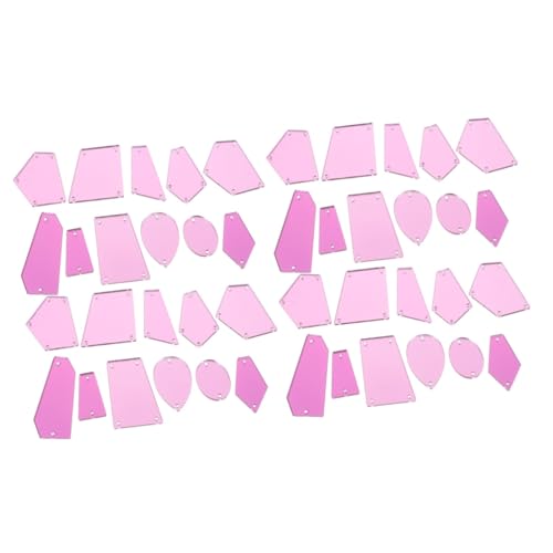 Lurrose 2 Sätze Handnähen Acryl Spiegel Strasssteine Dekorationen Für Diy Projekte Flachboden Design Langlebig Und Einfach Anzubringen Für Kleidung Und Bastelarbeiten 50 Stück * 2 von Lurrose
