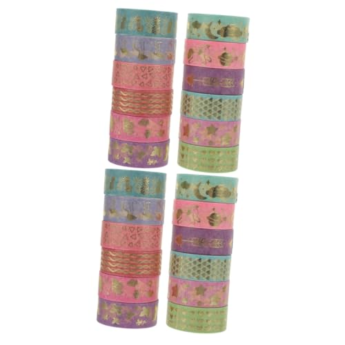 Lurrose 2 Sätze Heißpräge-washi-tape Zeitschrift Doppelt Klebeband Nachfüllen Müll The Washi Tape Bastelmaterial Bonbonfarbenes Washi Tape Klebebänder Japanisches Papier 12 Stück * 2 Lurrose 2 Sätze Heißpräge-washi-tape Zeitschrift Doppelt Klebeband Nachfüllen Müll The Washi Tape Bastelmaterial Bonbonfarbenes Washi Tape Klebebänder Japanisches Papier 12 Stück * 2 von Lurrose