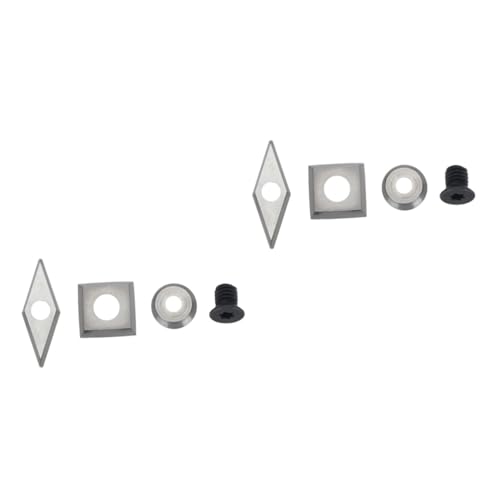 Lurrose 2 Sätze Holzbearbeitung Drehklinge Hartmetalleinsätze Arbeiten Cutter Verbindung Schneideinsätze Für Die Holzbearbeitung Wolframkarbid-rundklinge Silver 4 Stück * 2 Lurrose 2 Sätze Holzbearbeitung Drehklinge Hartmetalleinsätze Arbeiten Cutter Verbindung Schneideinsätze Für Die Holzbearbeitung Wolframkarbid-rundklinge Silver 4 Stück * 2 von Lurrose