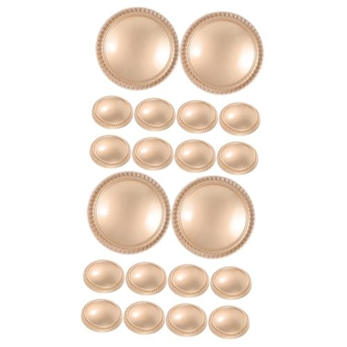 Lurrose 2 Sätze Knöpfe Nähen Jackenknöpfe Sortiert Farbig Gewölbt Knöpfe Selber Nähen Mantelknöpfe Metallknöpfe Selber Machen Kleiderknöpfe Legierung Golden 10 Stück * 2 von Lurrose