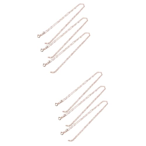Lurrose 2 Sätze Kupferkette Selber Machen Namenskette Halsketten Frauen Halskette Herstellung Halskette Für Frauen Mädchen Halskette Dekorativ Ketten Aus Metall Rose Gold 3 Stück * 2 von Lurrose