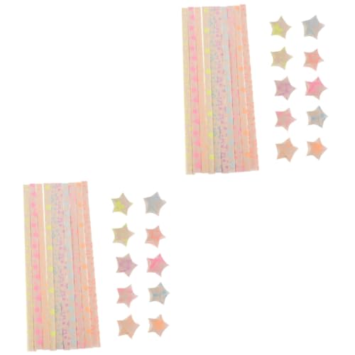Lurrose 2 Sätze Papierstreifen Mit Origami-sternen Origami-papier Papiersterne Weihnachten Papiersterne Papier Dekorative Papierstreifen Sternpapierstreifen Sternfaltpapier 180 Stück * 2 von Lurrose