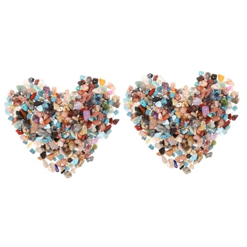 Lurrose 2 Sätze Perlen Liefert Für Edelstein Kristalle Und Mineral Natursteinperlen Gemuse Schmuckwerkzeuge Bracelet Beads The Gems Diy-perlen Diy Ohrringe Perlen Colorful 400 Stück * 2 von Lurrose