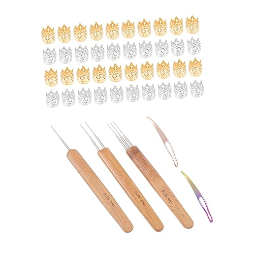 Lurrose 2 Sätze Perücken Häkelnadeln für Haarflechten Haar Weaving Tool mit Ergonomischem Griff und Hohem Komfort für Stilvolle Frisuren und Zöpfe von Lurrose