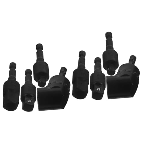 Lurrose 2 Sätze Rechtswinkel -Bohrer -Bitadapter Auswirkung Bohrmaschinen Bohrverlängerung Schlagschrauber-Adapter Aufprall -Sockeladapter -Erweiterungen Chrom-Vanadium-Stahl Schwarz von Lurrose