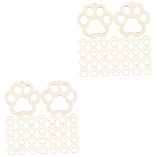 Lurrose 2 Sätze Retro Schmücken Chip Hundehandwerk Pfote Schüttgut Dekoration Farbig Groß Bellen Party Scheiben Hängend Streifen Diy -handwerk Für Weihnachtsdeko Hölzern 30 Stück * 2 von Lurrose