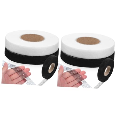 Lurrose 2 Sätze Saumband Bügeln Nähband Für Säume Doppelt Saumband Für Kleid Planenband Hem Tape Klebeband Doppelseitig Stoffgürtel Saumklebebänder Gewebeband Zum Säumen Vlies 2 Rollen * 2 von Lurrose