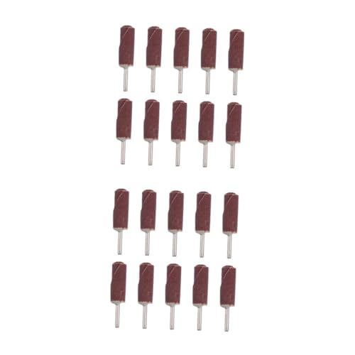 Lurrose 2 Sätze Schleifpapierstift Schleifkopf Polierschleifer Werkzeug Fächerscheibe Schleifscheibe Schleifscheibe Schleifscheibe Schleifpapierscheibe Schleifpapierrad 10 Stück * 2 von Lurrose