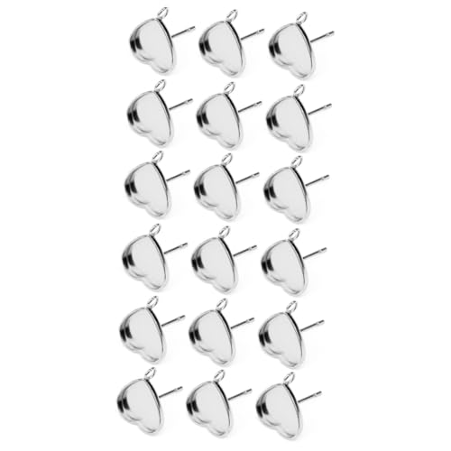 Lurrose 2 Sätze Schmuckherstellungszubehör Ohrringverschlüsse Für Ohrstecker Charms Piercing Ohrhaken DIY Kit Edelstahl Schmuckstücke Ohrringverschlüsse Für Ohrstecker 20 Stück * 2 von Lurrose