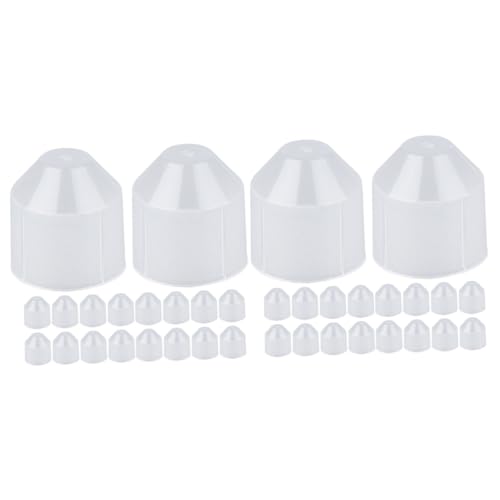 Lurrose 2 Sätze Schutzhülle Für Lampenfassung Lampenhalter Lampenbecher Lichthalterbecher Diy Lampenhalter Tasse Lampenschutzabdeckungen Retro-steckdosenbecher Plastik 100 Stück * 2 von Lurrose