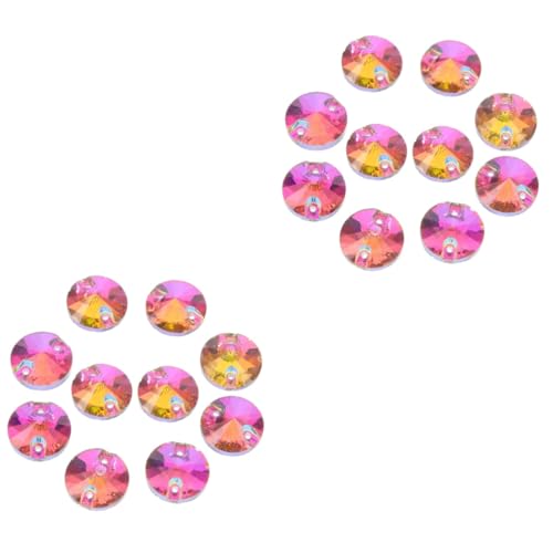 Lurrose 2 Sätze Strass Selber Machen Packetbandrollen Gürteltasche Hochzeitskleider Brautkleid Dekorationen Kleidung Strassverzierungen Zarte Kleine Strasssteine Glas 48 Stück * 2 von Lurrose