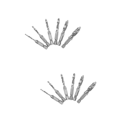 Lurrose 2 Sätze Teiliges Hochgeschwindigkeitsstahl Spiralbohrer und Gewindeschneider Multifunktionale Bohr und Schneidwerkzeuge für Präzises Bohren Gewindeschneiden und Abkanten Für Lurrose 2 Sätze Teiliges Hochgeschwindigkeitsstahl Spiralbohrer und Gewindeschneider Multifunktionale Bohr und Schneidwerkzeuge für Präzises Bohren Gewindeschneiden und Abkanten Für von Lurrose