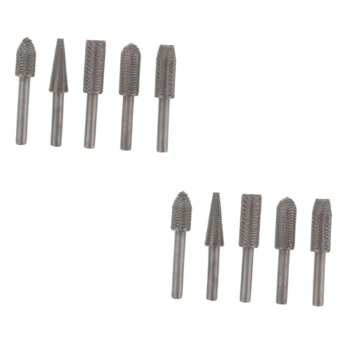 Lurrose 2 Sätze Teiliges Rotationsfeilen Stahl Für Metallbearbeitung Präzises Schnitzen Gravieren Und Fräsen Für Diy Projekte Und Holzarbeiten Robuste Für Lange Haltbarkeit 5 Stücke * 2 Lurrose 2 Sätze Teiliges Rotationsfeilen Stahl Für Metallbearbeitung Präzises Schnitzen Gravieren Und Fräsen Für Diy Projekte Und Holzarbeiten Robuste Für Lange Haltbarkeit 5 Stücke * 2 von Lurrose