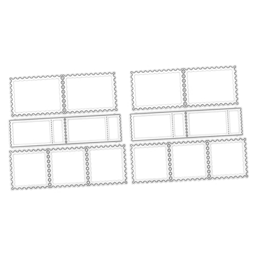 Lurrose 2 Sätze easy putz cuttermesser metall grusskarte Metall Schneidemesser Stempelhandwerk Stanzformen Werkzeug zum Basteln von Stempeln gestanzt Formen für Fotoalben Stahl Silver von Lurrose