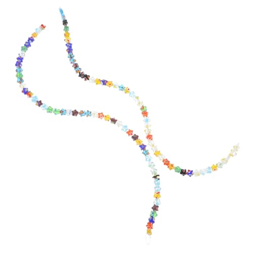 Lurrose 2 Saiten Pentagramm-Perlen für Reiz Herstellung bastelmaterial bastel materialien Schmuckideen Schmuck Zubehör Schmuckdesign Raumperlen Perlen-Anhänger Basteln von Perlen Glas von Lurrose