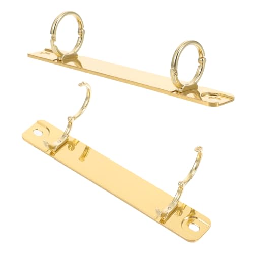 Lurrose 2 Stück Binderverschluss Binderücken Für Lose Blätter Loseblatt-buchring Buchbindungsring Bindungsersatz Buchbinderinge Ringbuchklammern Heftklammern Klein Golden Zinklegierung Lurrose 2 Stück Binderverschluss Binderücken Für Lose Blätter Loseblatt-buchring Buchbindungsring Bindungsersatz Buchbinderinge Ringbuchklammern Heftklammern Klein Golden Zinklegierung von Lurrose