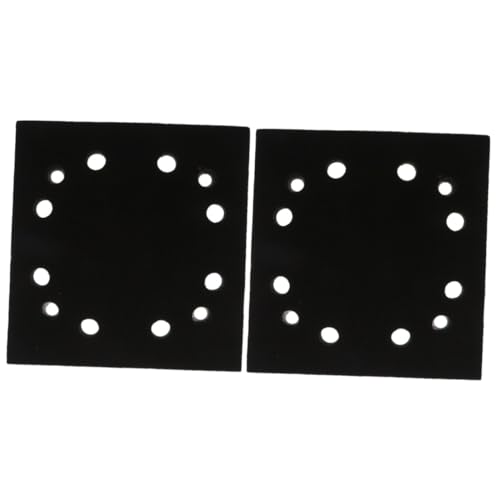 Lurrose 2 Stück Ersatz Schleifpad Quadratische Schleifunterlage mit Löchern Praktische Stützteller für Schleifmaschinen Robuste und Langlebige Trägerplatte Installieren und Kompatibel mit von Lurrose