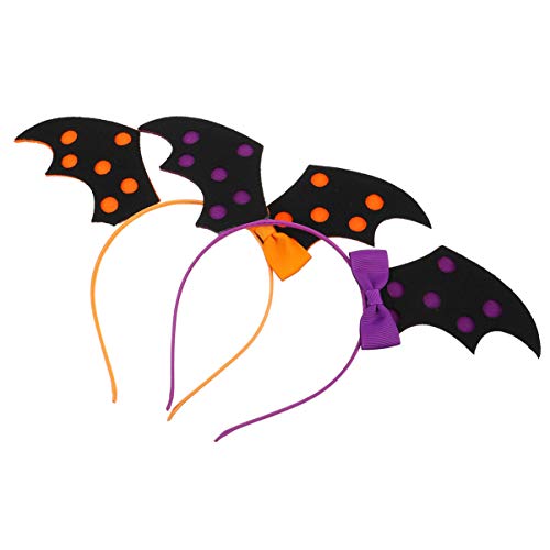 Lurrose 2 Stück Fledermaus Ohr Stirnband Halloween Fledermaus Flügel Haarband Kopfbedeckung Haarschmuck für Erwachsene Kinder Lurrose 2 Stück Fledermaus Ohr Stirnband Halloween Fledermaus Flügel Haarband Kopfbedeckung Haarschmuck für Erwachsene Kinder von Lurrose