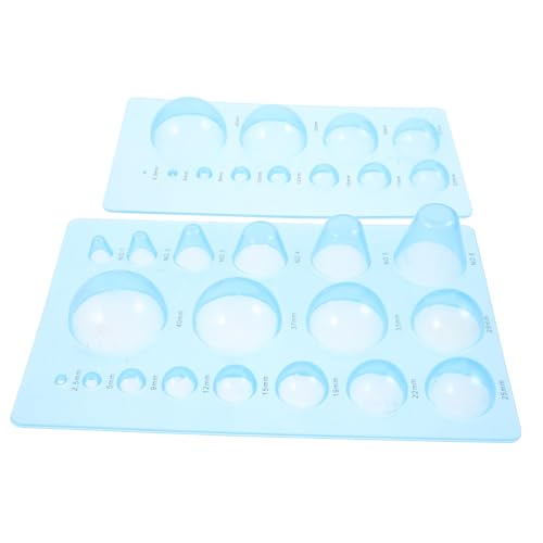 Lurrose 2 Stück Halbkugel Tonform Ergonomisches Diy Clay Tool für Präzises Modellieren Langlebiges Material Praktische Messhilfe für Runde Formen für Bastelarbeiten von Lurrose