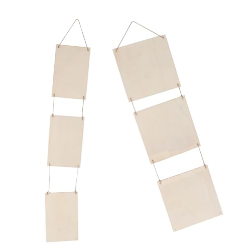 Lurrose 2 Stücke Hängen Zeichen Holz Plaque Banner Blank Zeichen Banner Bord für Jungen und Mädchen Lurrose 2 Stücke Hängen Zeichen Holz Plaque Banner Blank Zeichen Banner Bord für Jungen und Mädchen von Lurrose