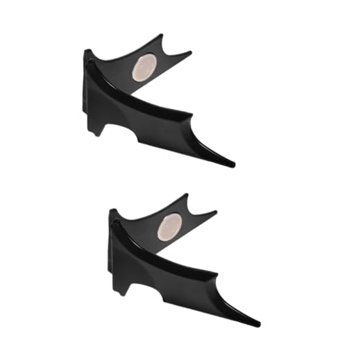 Lurrose 2 Stück Kartenaufbewahrungsclip Minimalistisch Geld schlank büroklammern papierklammer paperclips card holder Notizklammern aus Metall kleiner Büroclip Zinklegierung Black von Lurrose