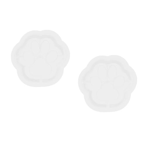 Lurrose 2 Stück Katzenpfoten-Aschenbecherform Katzenpfoten-Kunstform Gussformen in Pfotenform Silikonform für Aschenbecher DIY Aschenbecher Form Formen für Harz Form für Epoxidharz von Lurrose