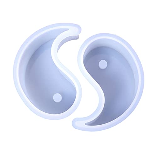 Lurrose 2 Stück Kerzenform Gießform für Kerzen Zubehör für die Kerzenherstellung zur Kerzenherstellung Yin Fondantformen DIY -Kerzen, die Formen machen Kieselgel von Lurrose