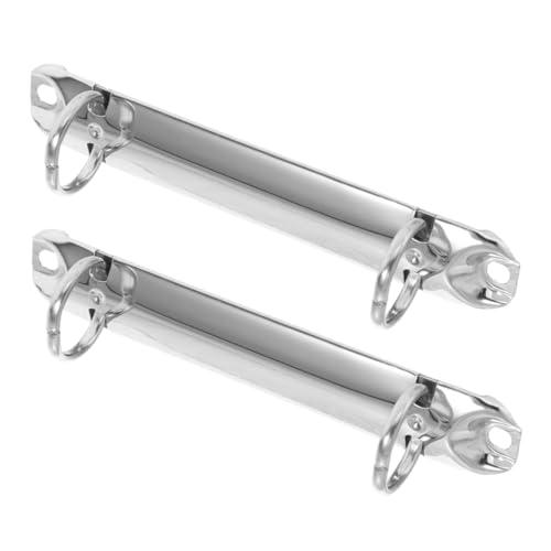Lurrose 2 Stück Metall Loseblatt Binder Clips für Aktenordner und Schule Sichere Ring Binder Clips zur Dokumentenorganisation Silber Innendurchmesser von Lurrose