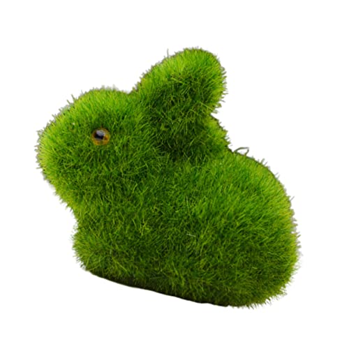 Lurrose 2 Stück Mini Kaninchen Dekoration aus Kunstmoos für Schreibtisch Flockierte Hasenfiguren Grün Lustige Tischornamente für Zuhause und Büro Lurrose 2 Stück Mini Kaninchen Dekoration aus Kunstmoos für Schreibtisch Flockierte Hasenfiguren Grün Lustige Tischornamente für Zuhause und Büro von Lurrose