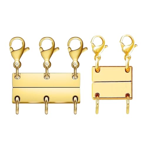 Lurrose 2 Stück Multifunktionale Schichtenverschluss für und Armbänder Eleganter Einfaches Layering für Damen Lurrose 2 Stück Multifunktionale Schichtenverschluss für und Armbänder Eleganter Einfaches Layering für Damen von Lurrose
