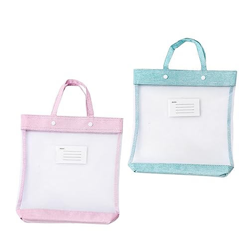Lurrose 2 Stück Nylon Dokumentenmappe mit Druckknopf Handliche Aufbewahrungstaschen für Dokumente Transparentes Netzdesign und Hellrosa für Büro und Schule Lurrose 2 Stück Nylon Dokumentenmappe mit Druckknopf Handliche Aufbewahrungstaschen für Dokumente Transparentes Netzdesign und Hellrosa für Büro und Schule von Lurrose