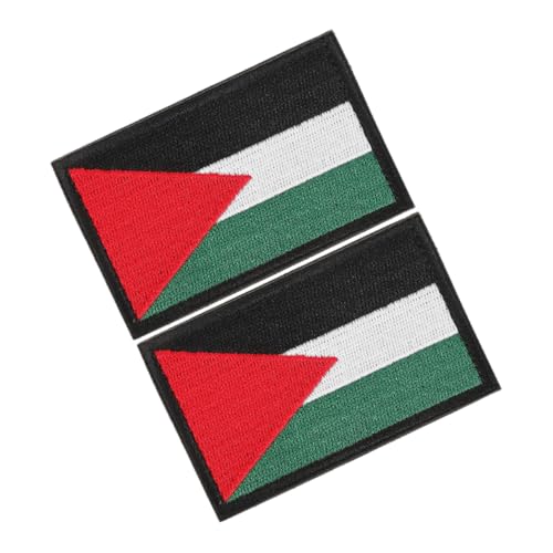 Lurrose 2 Stück Palästinensische Armbinde Nationalflaggen Anstecker Landesflagge Brosche Anstecker Hemd Palästina Anstecker Kostüm Palästina Anstecker Palästina Flagge von Lurrose