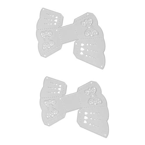 Lurrose 2 Stück Prägefolder für die Kartenherstellung Schnitte Schneiden sterben cutter messser die cutting machine Stanzformen für die Kartenherstellung Schablone zum Stanzen Silver von Lurrose