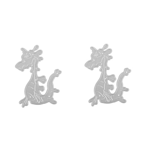 Lurrose 2 Stück Prägestempel Aus Metall Sterben Geformt Orientalisch Drachen-stanzformen Gestanzt Die Schnitte Schneiden Herstellung Einfaches Design Stanzformen Silver Kohlenstoffstahl von Lurrose