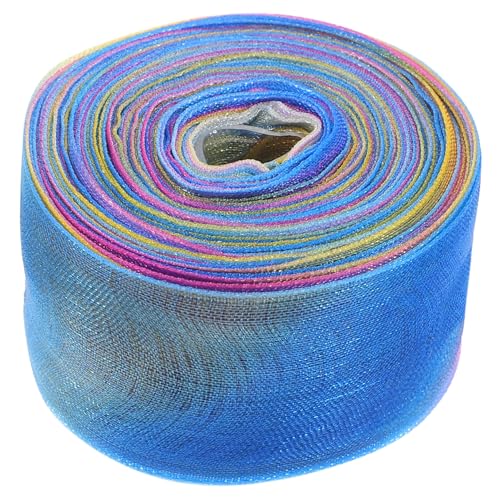 Lurrose 2 Stück Regenbogen Farbverlaufsband Vogelkäfig Kronleuchter Anhänger Bankett Geschenkpapier Randdekoration Hochzeitsmaterialien Wandmontage Logo Geschenkband Für von Lurrose