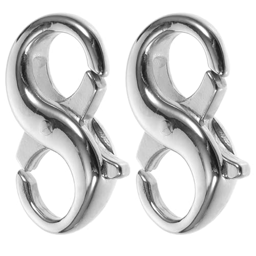 Lurrose 2 Stück Robuste Titanstahl Lobster Clasps Schmuckverbindung für Diy Armbänder und Langlebige Zubehörteile für Kreative Schmuckherstellung von Lurrose