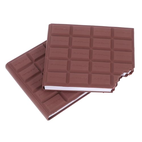 Lurrose 2 Stück Schokoladenform Haftnotizen mit Starkem Kleber Kreative Selbstklebende Pads Praktische Büro und Schülerstationery für Notizen und Schnelle Erinnerungen von Lurrose