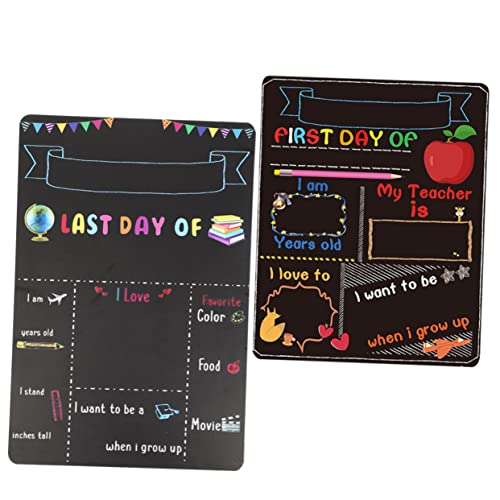 Lurrose 2 Stück Schultafel Staffelei erster schultag tafel kinderzimmer wanddeko wandpolsterung kinderzimmer Poster Kindertisch Tafel mit Schulzeichen Tafelschild des ersten Tages Lurrose 2 Stück Schultafel Staffelei erster schultag tafel kinderzimmer wanddeko wandpolsterung kinderzimmer Poster Kindertisch Tafel mit Schulzeichen Tafelschild des ersten Tages von Lurrose