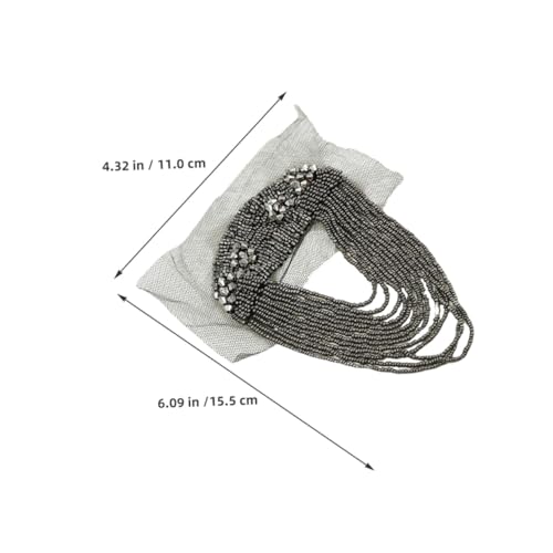 Lurrose 2 Stück Schulter-epauletten mit Quasten Metallkette und Perlenbesatz Modische Schulterverzierung für Herren Damen Dekorative Vintage-abzeichen für Anzüge Jacken Kostüme Lurrose 2 Stück Schulter-epauletten mit Quasten Metallkette und Perlenbesatz Modische Schulterverzierung für Herren Damen Dekorative Vintage-abzeichen für Anzüge Jacken Kostüme von Lurrose