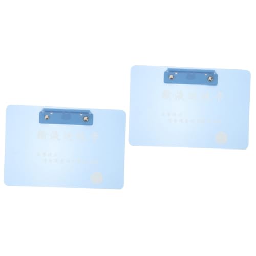 Lurrose 2 Stück Speicher-zwischenablage Büro Schreibtafel Für Krankenakten Clip-clips Klemmbrett Mit Speicher Speicherklemme Hinweisclip Dokumentieren Klemmbrett-organizer Bretter Blue Pp von Lurrose